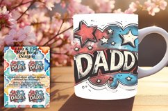 Vibrant Dad Mug Wrap - 11oz Product Image 1