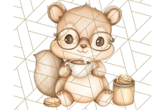 Tea Time Animal Clipart PNG Woodland Forest, Cottagecore Png Product Image 2