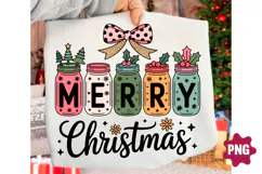 Preppy Merry Christmas PNG Trendy T Shir Product Image 1