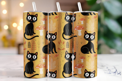 Halloween Cats Tumbler Wrap | Sublimation | Tumblers Product Image 1