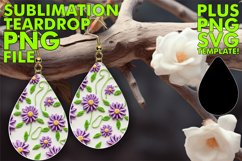 Petal-Perfect Embroidered Teardrop Design Product Image 1