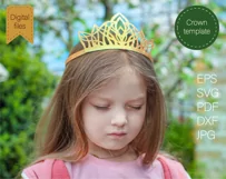 Princess crown svg Birthday party crown Princess tiara Product Image 3