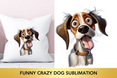 Funny Crazy Dog Sublimation, Dog Clipart Product Image 1