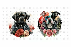 Colorful Puppy | Dog watercolor drawing | Watercolor dogs Product Image 5