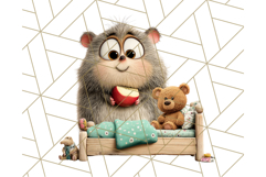 Pet Shop Clipart, Cute Big Eyed Animals, Kawaii Pets PNG Product Image 2
