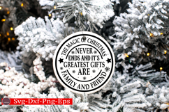 Christmas Round sign Svg holiday quotes Svg design Christmas Product Image 2