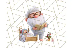 Santa’s Pajama Day Clipart, Cute Christmas Bedtime PNG Product Image 2