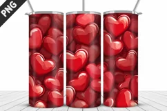 Valentines Love Skinny Tumbler PNG Wrap| Valentines Tumbler Product Image 3
