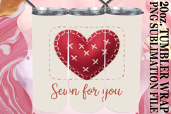 Blissful travels 20oz tumbler wrap, Heart Quote Product Image 1