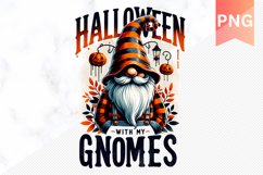 Halloween Gnome Sublimation - Clipart PNG Design Product Image 1