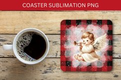 square coaster - plaid angel Product Image 1