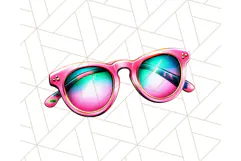 Pink Summer Clipart, Cute Beach Icons, Aesthetic PNG Product Image 2
