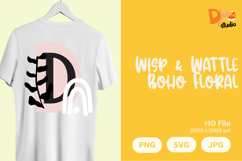 Wisp &amp; Wattle Boho Floral Monogram Product Image 1