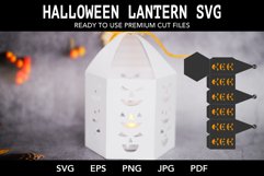 Halloween lantern SVG I Halloween luminaries paper cut SVG Product Image 2