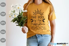 The Pool is my Happy Place SVG / Pool Quote SVG Design Product Image 1