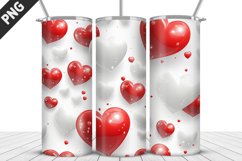 Valentines Love Skinny Tumbler PNG Wrap| Valentines Tumbler Product Image 3