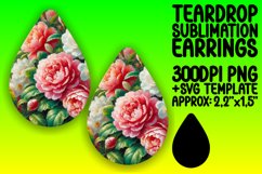 Dynamic Teardrop Design for Sublimation , Flower Product Image 1