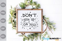 Don’t Give Up On You SVG Design Product Image 3