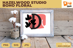 Hazelwood Studio Boho Floral Monogram Product Image 1