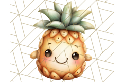 Fruit Doodles Clipart, Cute Cartoon Fruit PNG, Kawaii Food Product Image 2