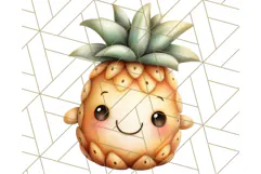 Fruit Doodles Clipart, Cute Cartoon Fruit PNG, Kawaii Food Product Image 2