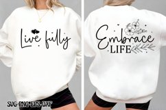 Motivational Quotes Front And Back SVG Bundle Product Image 11