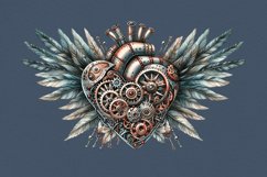 Steampunk Hearts. Valentines. PNG sublimation Product Image 2