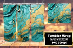 Marble Glitter Illusion Tumbler Wrap 20oz Product Image 1