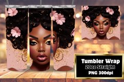 3D Afro Elegance Tumbler Portrait 20oz Product Image 1
