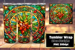 3D Stained Glass Winter Fantasy Sublimation 20oz Product Image 1