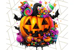 Pumpkin Party Halloween Clipart PNG, Cute Spooky Elements Product Image 2