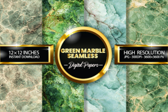 Green marble seamless Digital Papers - 04 variations Product Image 1