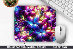 Flowers Mouse Pad Sublimation, Summer Mouse Pad PNG Product Image 1