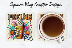 Feeling Spicy Mug coaster | Coaster | Sublimation Design Product Image 1