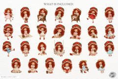 Summer Strawberry Girl Clipart Product Image 4