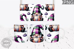 Halloween Gnome Mug Wrap Sublimation - Halloween PNG Product Image 1
