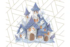 Kawaii Halloween Clipart Cute Kids and Candy Elements Png Product Image 2