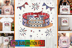 Charming TOTE BAG Designs PNG, Patriotic Product Image 1
