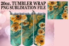 Blooming Spring Flower Tumbler Wrap Design Charm 20oz Product Image 1