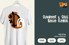 Sunroot &amp; Sage Boho Floral Monogram Product Image 1