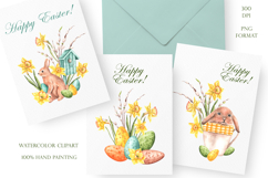 Happy Easter watercolor set. Easter traditions. Product Image 14