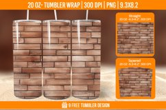 Brick Tumbler Wrap Designs, Sublimation Wrap Product Image 1