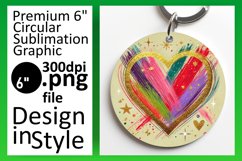 Dynamic Round Design Car Coaster PNG , Heart Product Image 1