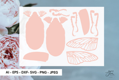 3D Beetle Card SVG | Layered Insect Card SVG Product Image 2