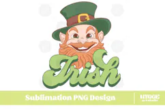 Happy St Patrick's Day PNG DTF Irish Lucky Leprechaun Beer Product Image 1