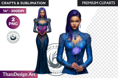 Romantic Couple Fantasy Bride Graphics valentines day png Product Image 1