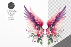 Angel wings clipart, Watercolor clipart, Fantasy clipart Product Image 1