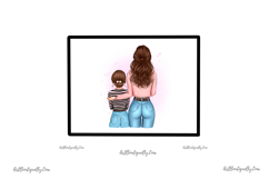 Mother and Daughter Clipart | Mom Life Illustration Product Image 8