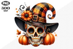 Halloween Skull Sublimation - Clipart PNG Design Product Image 1