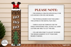 Christmas Porch Sign Laser Cut | Vertical Sign | SVG Product Image 2